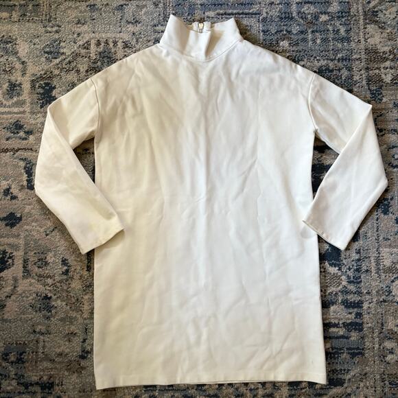 Emerson Fry EDIE TURTLENECK DRESS - IVORY PONTE - Picture 2 of 7